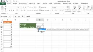 Calculate an Average without Outliers Wealth