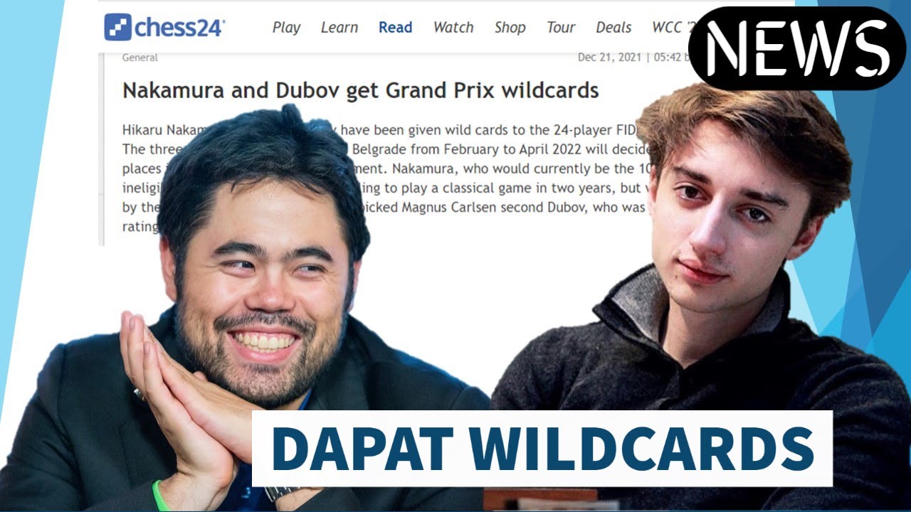 Nakamura and Dubov get wildcards for FIDE Grand Prix