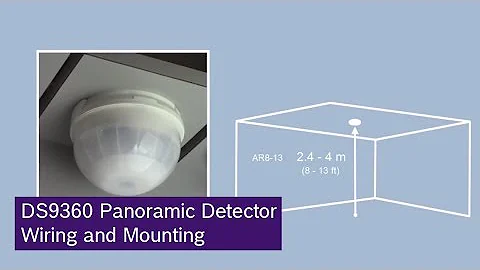 Bosch DS9360 Panoramic Detector Wiring and Mounting