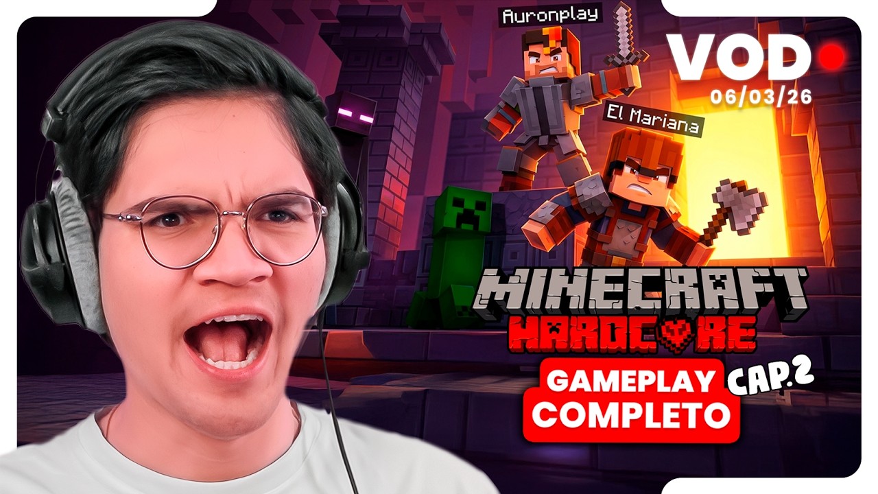 ELMARIANA JUEGA MINECRAFT EXTREMO CON AURON CAP.2 🔥 (DIRECTO COMPLETO)