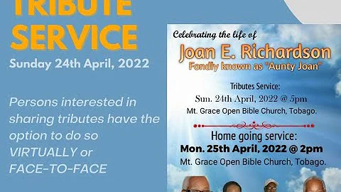 Going Home Service of Joan E. Richardson