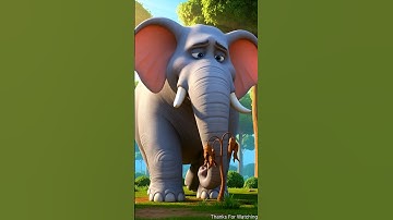 Elephant Saves Apple Tree😭🌱#shorts #animalstory #shortsfeed #ai #elephant