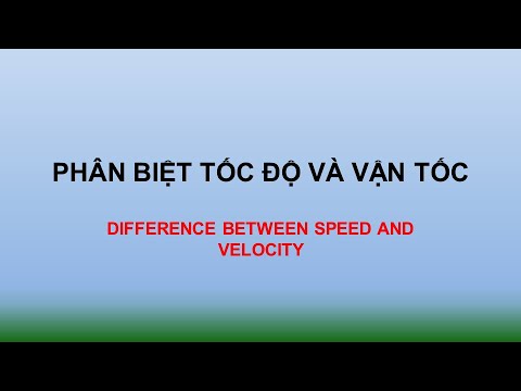 Vật lý 10   Phân biệt tốc độ và vận tốc