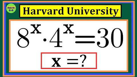 Harvard| A Very Nice Algebra Olympiad Math Problem| Brain Buster Maths Olympiad| Can you solve this?