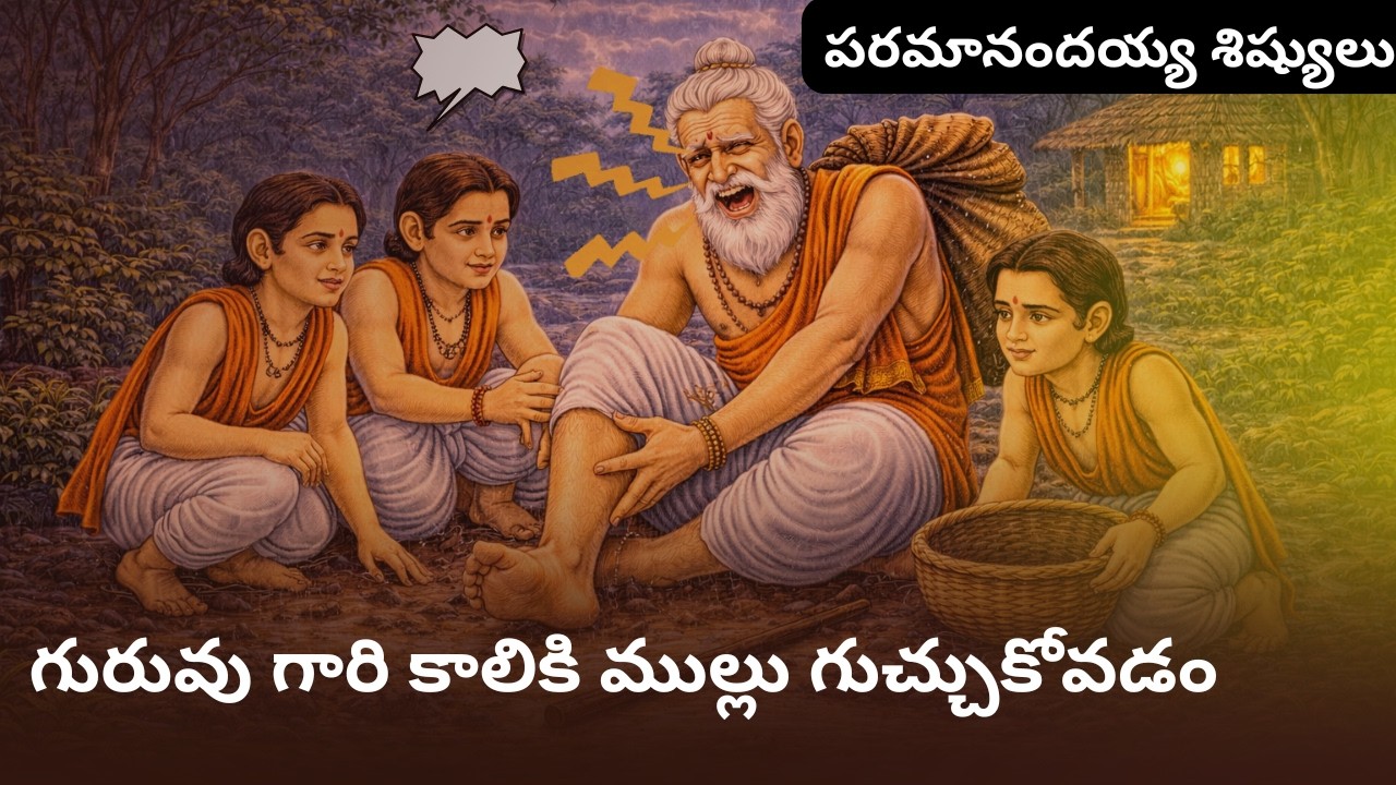 గురువు గారి కాలికి ముల్లు గుచ్చుకోవడం #viral #viralvideo #youtubevideos #comedy #funny #stories