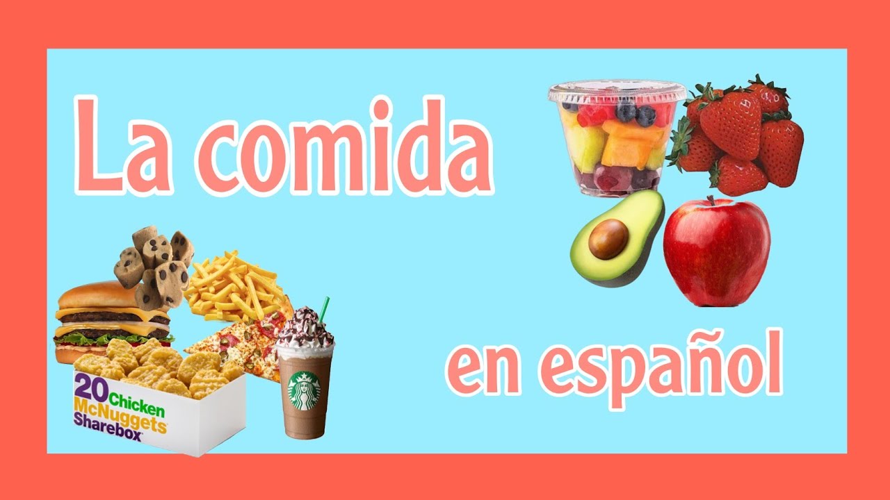 Essential Food In Spanish espa ol tutorial learning spanish basic