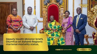 Deputy Health Minister briefs Otumfuo on Ashanti Region's martenal mortality status