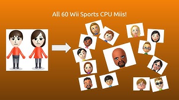 How to recreate the 60 CPU Miis from Wii Sports!