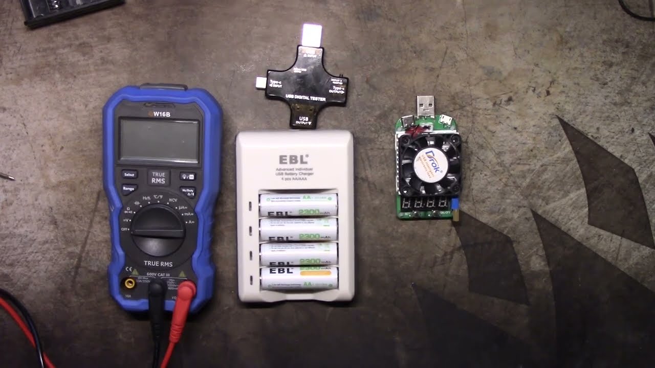 Test and review EBL 2300 mah AA nimh batteries and charger. Now with more accuracy!