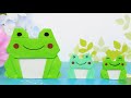 折り紙1枚でカエル [Origami] Frog (Using only 1 paper)