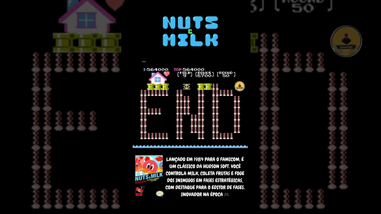 Nuts & Milk (NES) – Um Clássico Viciante dos Anos 80 | Round  50