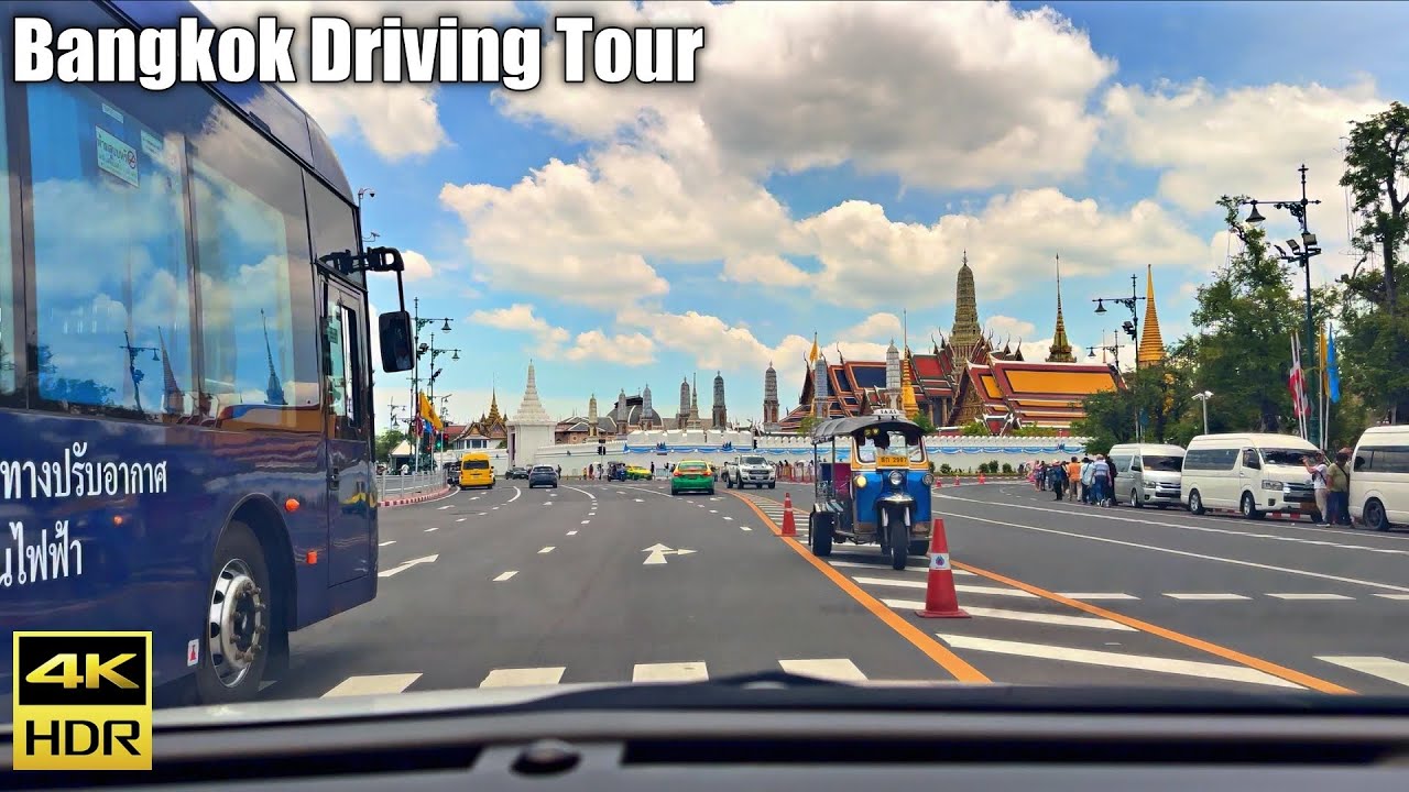 Driving Around Bangkok Downtown - Thailand 2024 [4K HDR]