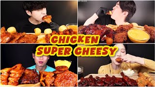 Extreme Y Jerk Chicken Cheesy Bbq Grilled Chicken Mukbang Asmr Eating Sounds