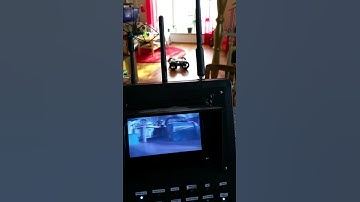FPV robot rover drive in living room with video on