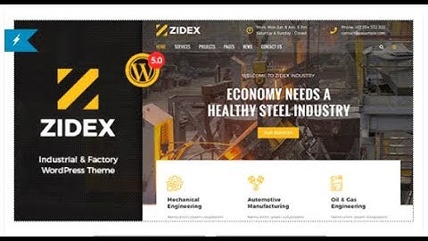 Zidex - Industrial & Factory WordPress Theme | Themeforest Templates