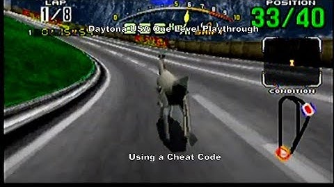 Daytona USA One Level Playthrough using a Sega Saturn Cheat Code :D #SegaSaturn #Sega #CheatCodes