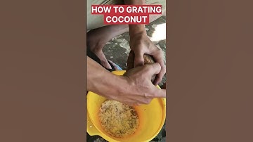 how to grating coconut manually #shorts #coconut #mybloopers