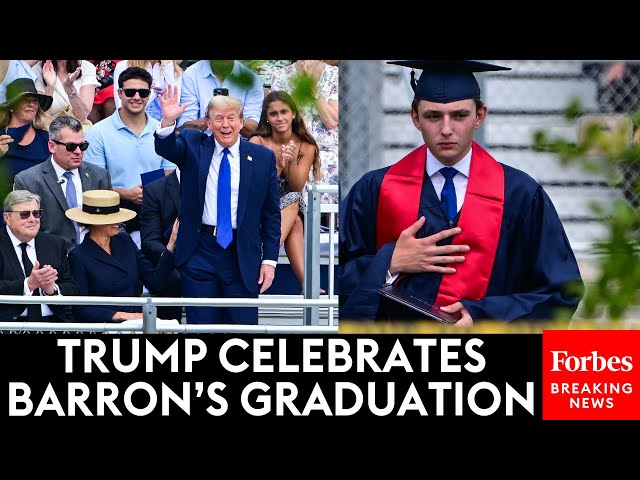 Trump Celebrates 'Very Tall Son' Barron High School Graduation In Minnesota GOP Speech class=