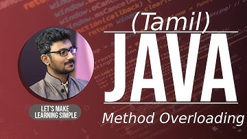 Java Method Overloading in Tamil | Java Method Overloading Program in Tamil