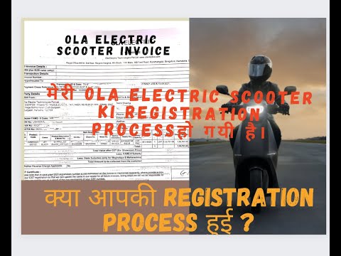 Ola Electric Scooter Registration Process completed || Ola electric Scooter invoice