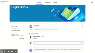 Google Classroom Stream Tab