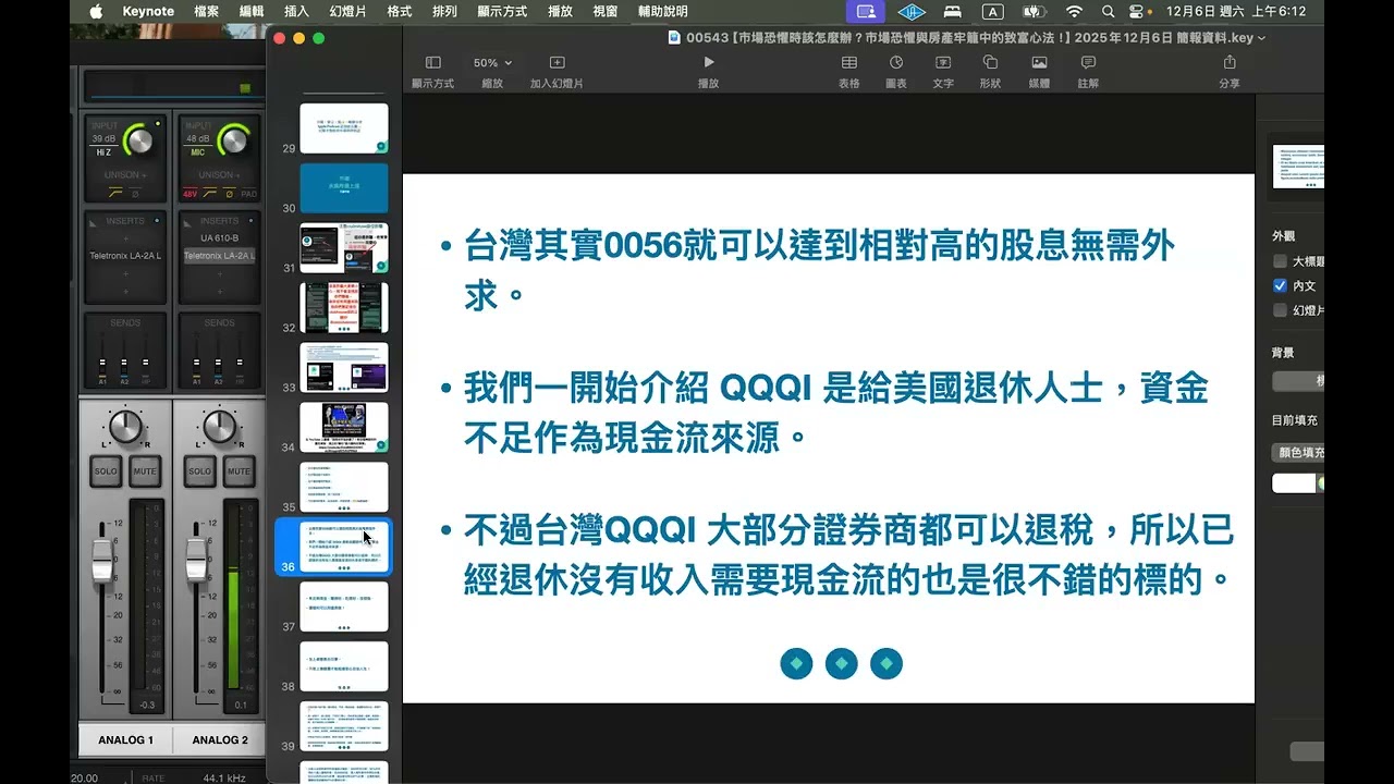 【市場恐懼時該怎麼辦？市場恐懼與房產牢籠中的致富心法！】2025年12月6日