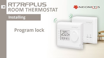 Program lock - [Tutorials RT7RFPLUSc room thermostat]