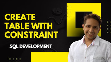 SQL Development Crash Course | Day 4: Create Table with Constraints in SQL