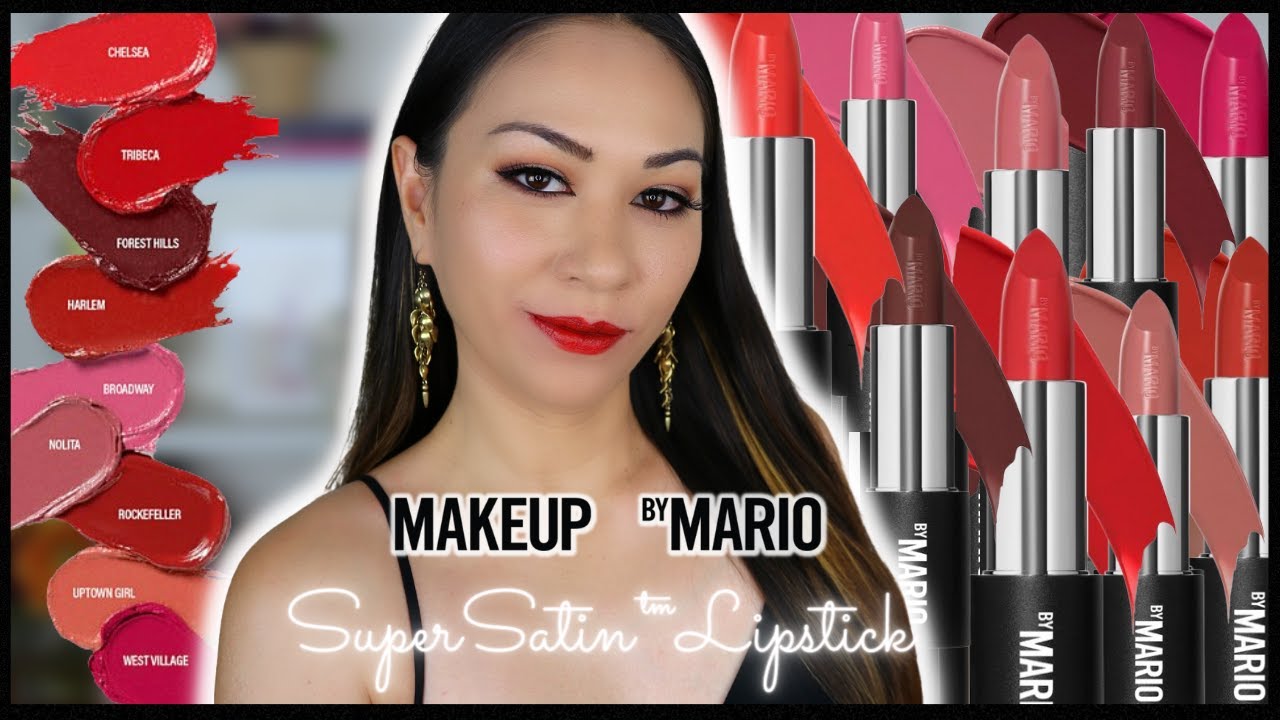 NEW Makeup by Mario SuperSatin™ Lipstick ll Swatching ALL 18 SHADES