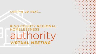 King County Regional Homelessness Authority: Implementation Board 10-14-20