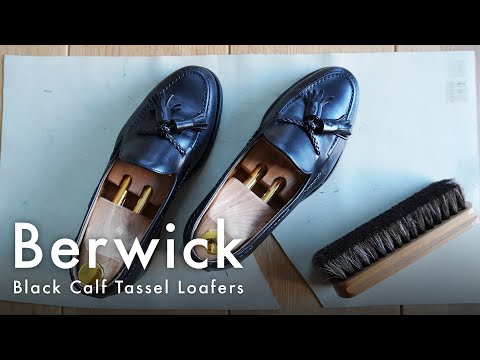 Berwick - Black Calf Tassel Loafers / バーウィック