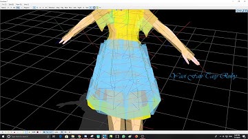 MMD/PMXEditor - How to Fix Skirt Clipping