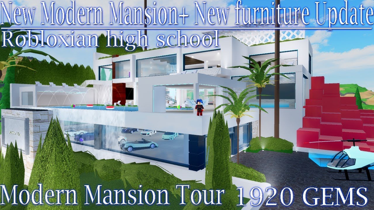 Modern Mansion Tour And New Furniture Robloxian High School Youtube - robloxian highschool mansion tour