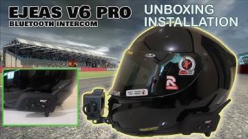 EJEAS V6 PRO │ UNBOXING and INSTALLATION │ budget wise bluetooth intercom