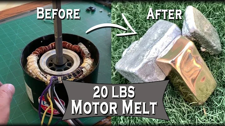 HUGE 20Lbs Condenser Motor Melt - PURE Copper AND Aluminum Ingots