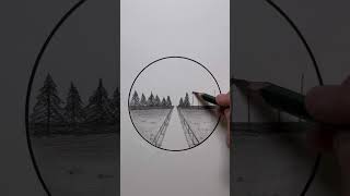 Landscapes Drawing With Pencil art landscape