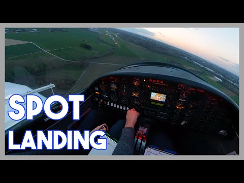 Power-off 360° Spot Landing in Mönchengladbach, Germany | Aquila A210