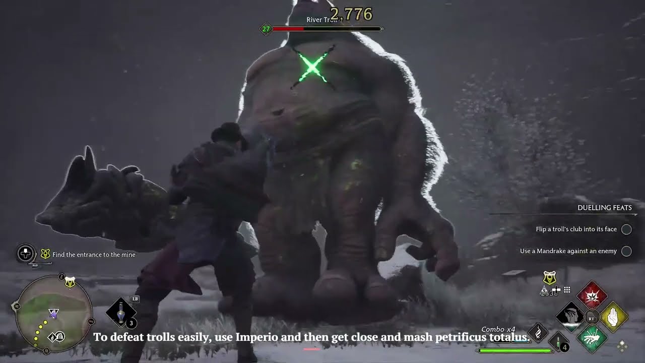 Defense against the Dark Arts, lesson on Trolls -Hogwarts Legacy - Werewolf Mouse Gaming