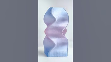 Cetus2丨3D Printed Two translucent materials gradient mixed vase #3dprint #3dprinting #3d #art