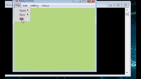 Tkinter Menu Using Page GUI Builder