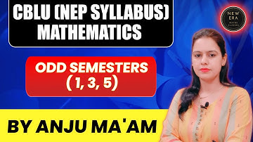 #CBLU | Odd Sem Maths Syllabus | BA/BSc Maths | Math Syllabus Introduction | By Anju Ma