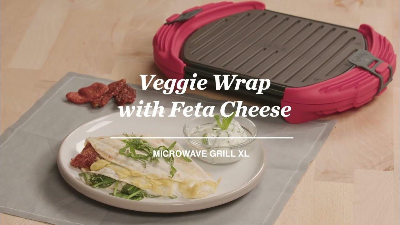 Veggie Wrap with Feta Cheese using Lekue Microwave Grill YouTube