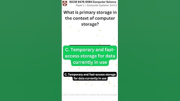 iGCSE Computer Science 0478 0984 Paper 1 Unit 3 q060 v1