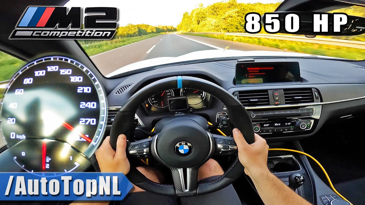 850HP BMW M2 COMPETITION | 300KM/H on AUTOBAHN [NO SPEED LIMIT] by ...