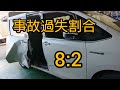 【納得いかない事故過失割合】真っ直ぐ走っていて飛び出してきた車両にぶつけられても過失が発生します。