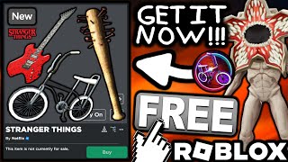 FREE ACCESSORIES! HOW TO GET 80s Bike, Eddie’s Guitar & Steve's Bat! (ROBLOX Stranger Things EVENT) screenshot 4