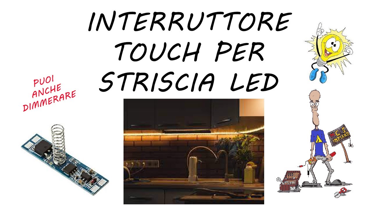 Spot a LED 2,7W da incasso con interruttore Touch per camper