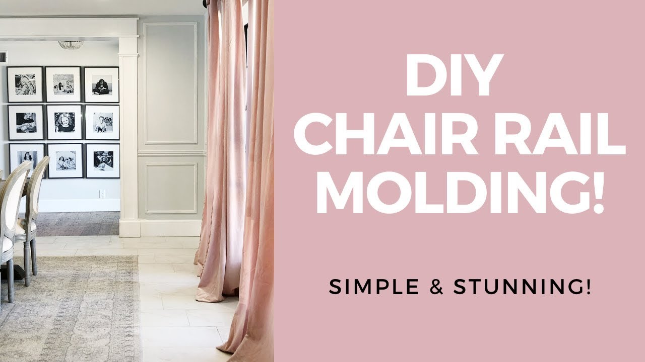 Diy Chair Rail Molding Classy Clutter Youtube