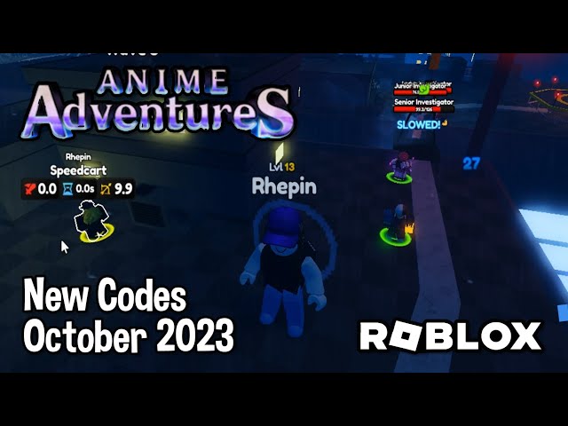 Roblox Anime Adventures New Codes October 2023 
