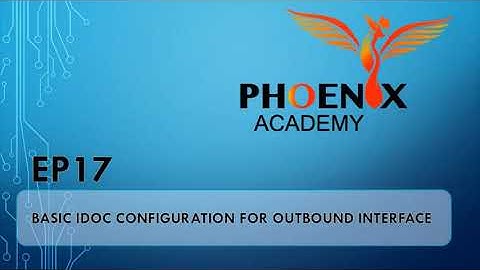 EP17 - Basic IDOC configuration for outbound interface